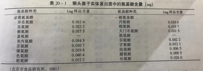 猴头菌子实体